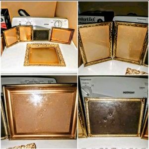 4 Gold Plated Antique Picture Frames